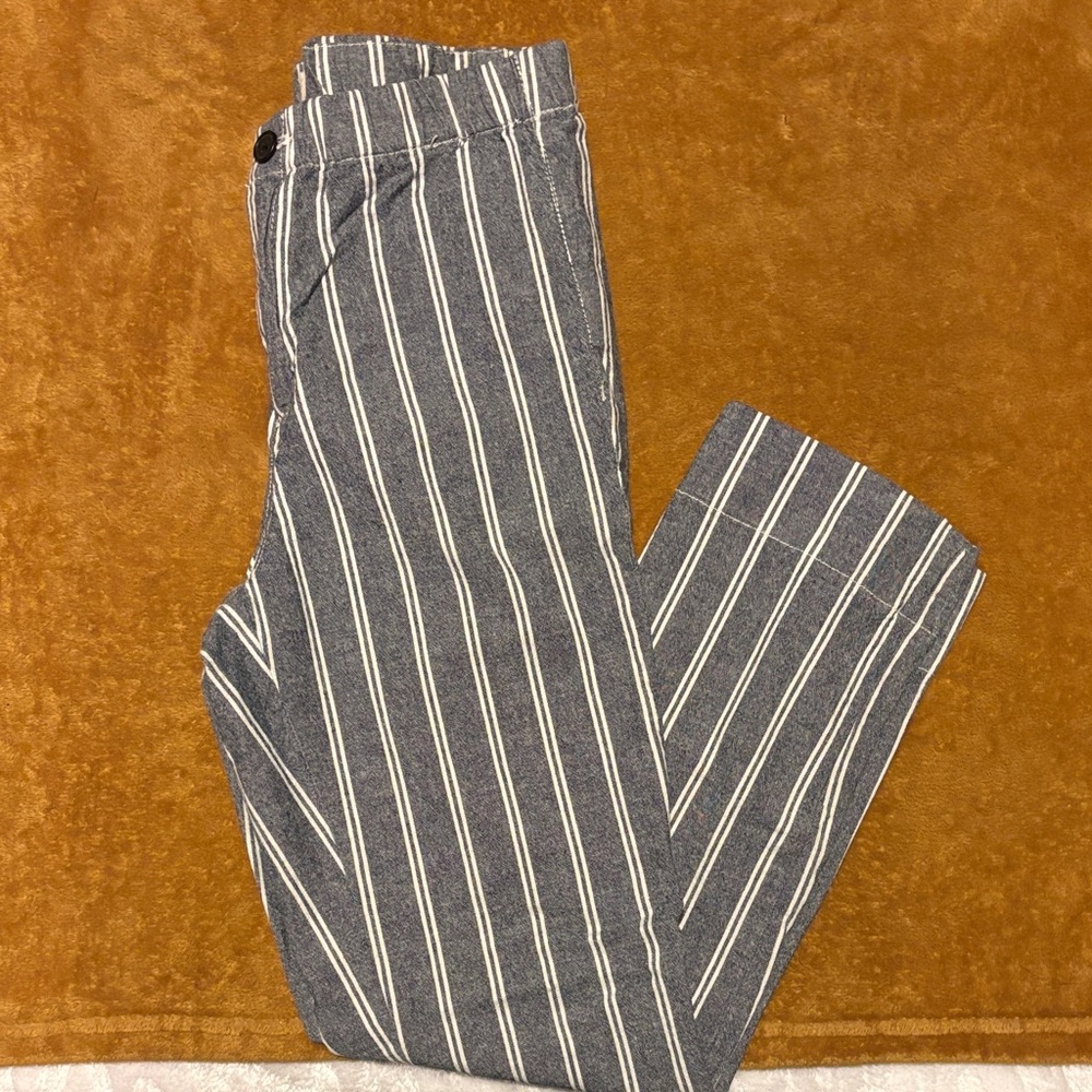 John Galt Navy and White Striped Pants
